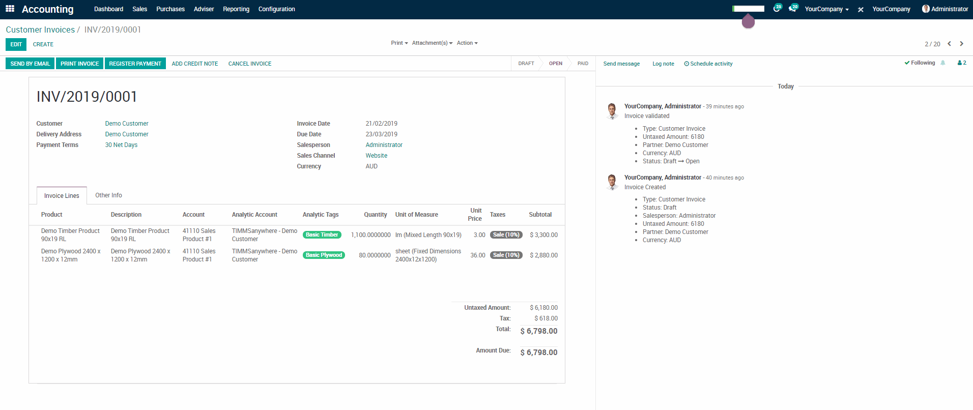 Timber accounting software